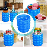 Silicon Ice Jenie | Soft Silicone Magic Ice Cube Maker | Ice Jenie For Travel & Outdoor | Ice Mold