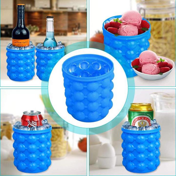 Silicon Ice Jenie | Soft Silicone Magic Ice Cube Maker | Ice Jenie For Travel & Outdoor | Ice Mold