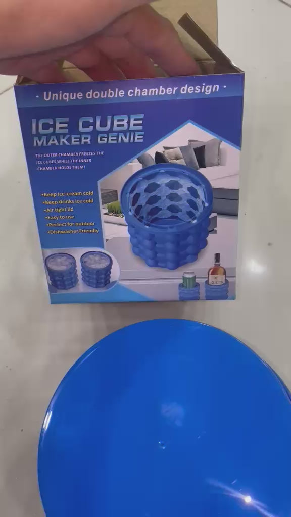 Silicon Ice Jenie | Soft Silicone Magic Ice Cube Maker | Ice Jenie For Travel & Outdoor | Ice Mold